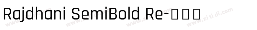 Rajdhani SemiBold Re字体转换